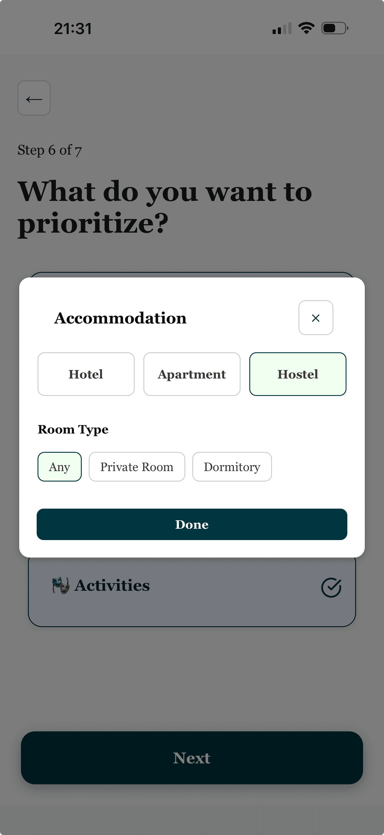 Choose Your Preferences