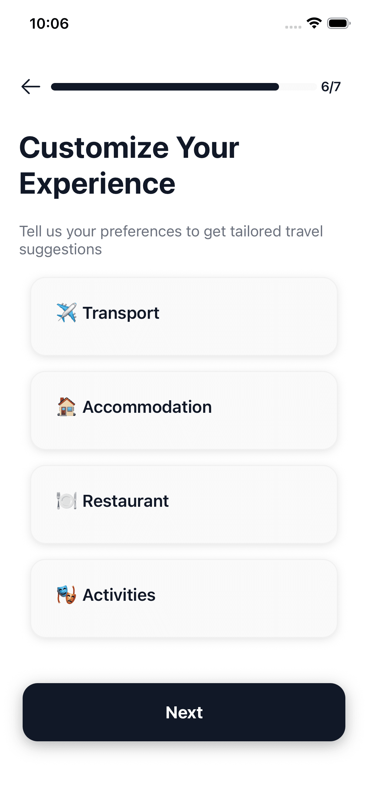 Choose Your Preferences